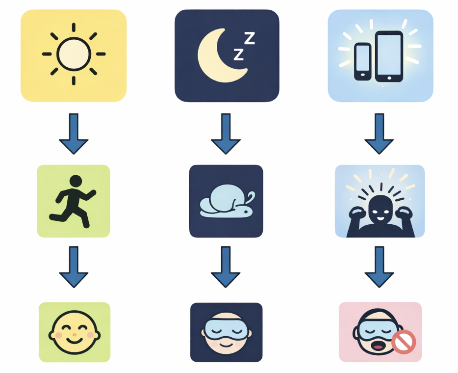Impact de la lumière, de l'obscurité et des écrans sur le sommeil