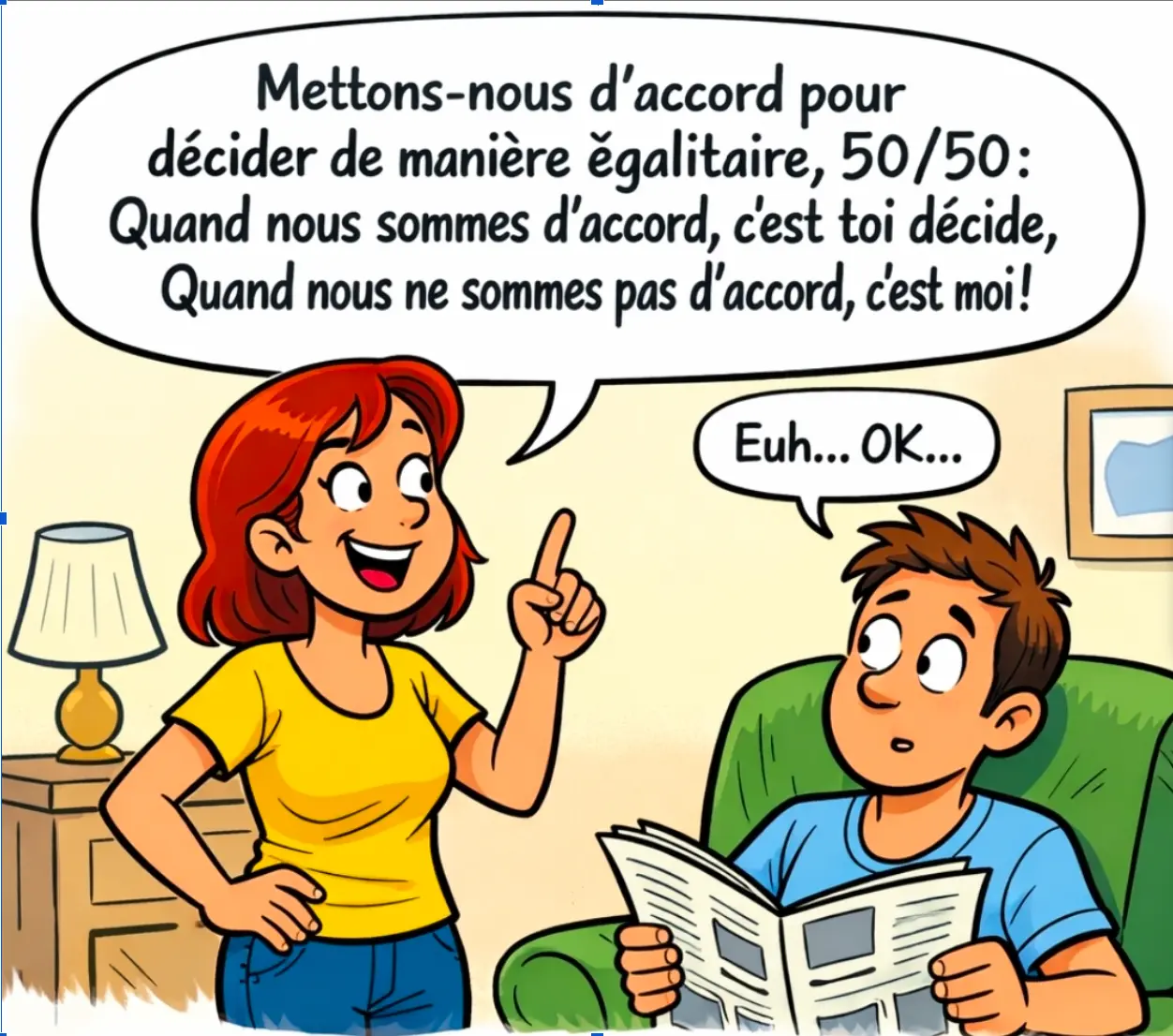 Dispute de couple — illustration