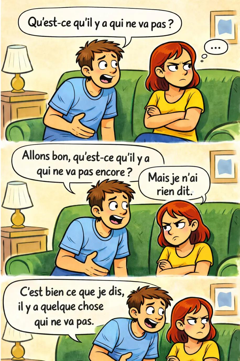 Disputes de couple — illustration