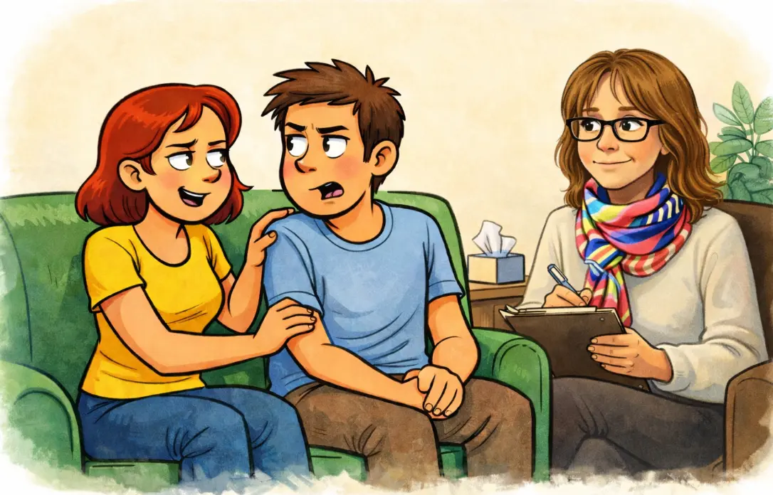 Dispute de couple — illustration